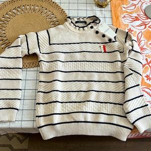 Scotch R'Belle Girls' Striped Mixed-Knit Sweater - Little Kid, Big Kid
